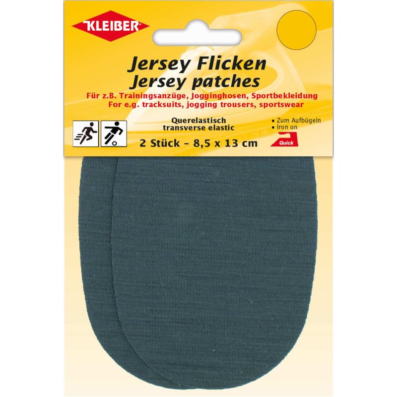 KLEIBER feuilles de pressage jersey, 85×130 mm, noir, 2 pièces